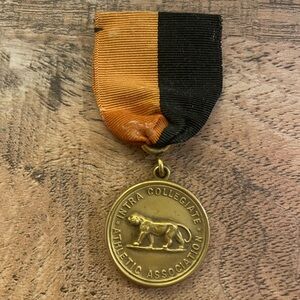 Very RARE Antique 1922 Princeton Baseball Ribbon Medal